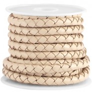 DQ Leather round braided 5mm 